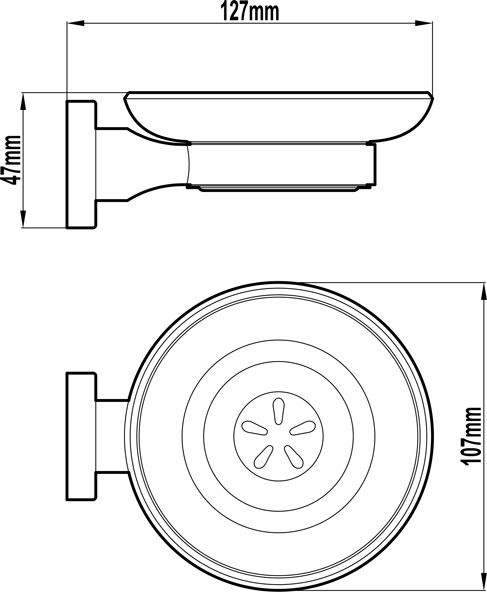 Thumbnail: Enhance Meno Soap Dish Chrome