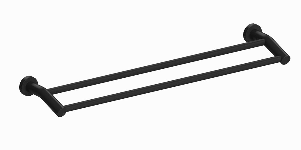 Enhance Meno 600mm Double Towel Rail Black