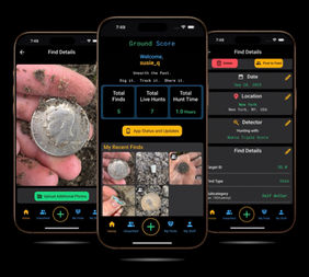 Ground Score is the new metal detecting app detectorists have been waiting for. Log your finds, track your progress, ring finders,  and help shape the future of the hobby. 
