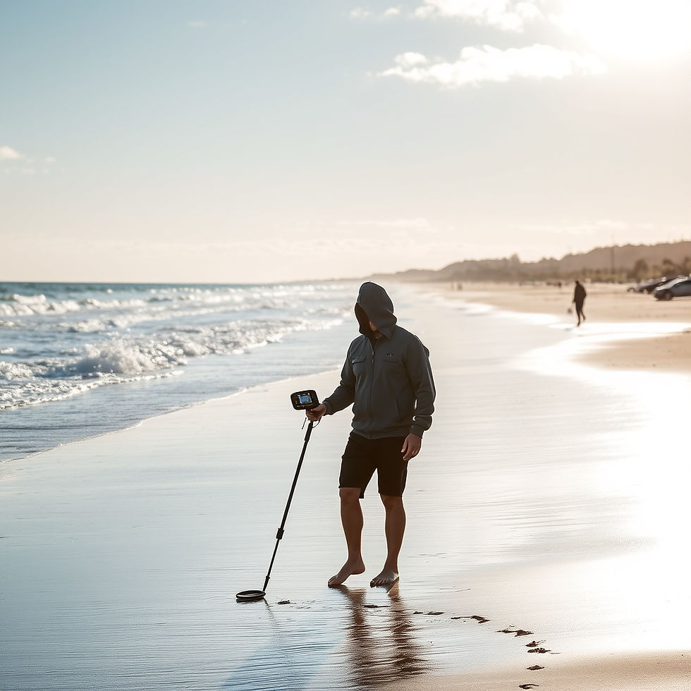 Man metal detecting on beach. Ground Score Blog Metal Detecting Tips, Guides & Finds. Best beginner metal detector. Track hunts, log finds, save photos, connect with the detecting community, find nearby ring finders.