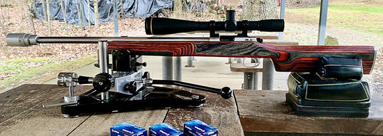 Typical .22lr benchrest rifle