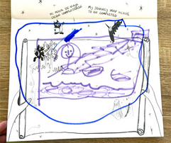 Artwork by a young reader inspired by the Innerscape Journey Mapping in MarlaGran.