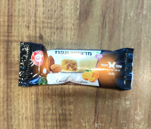 שקד תבור- חטיף מרציפן תפוז - 30 גרם | VtopiaMarket