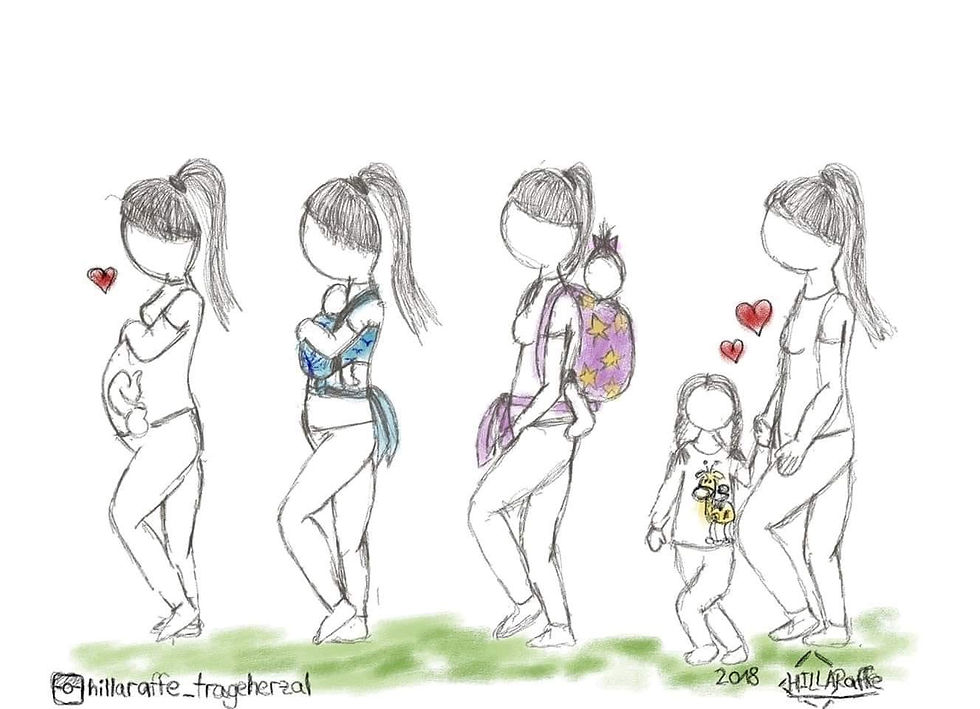 Das Baby als Tragling...