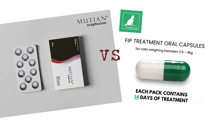 Cure FIP Capsules vs Mutian Pills