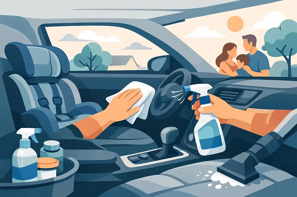 Interior Car Detailing for Families That Lasts
