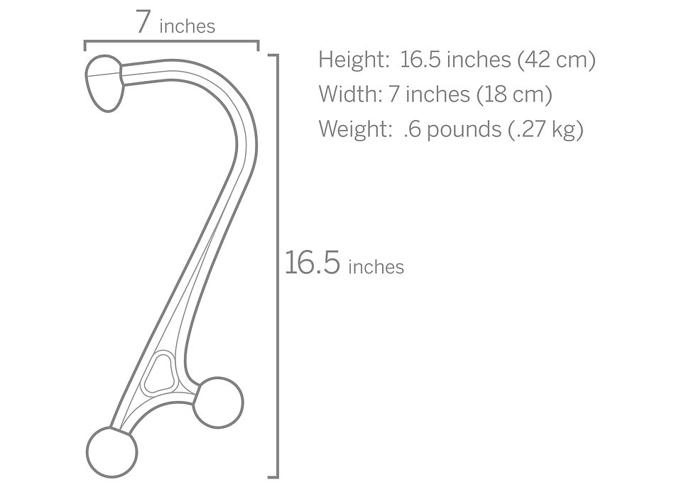 Thumbnail: TriggerPoint AcuCurve Massage Cane for Neck, Back and Shoulders