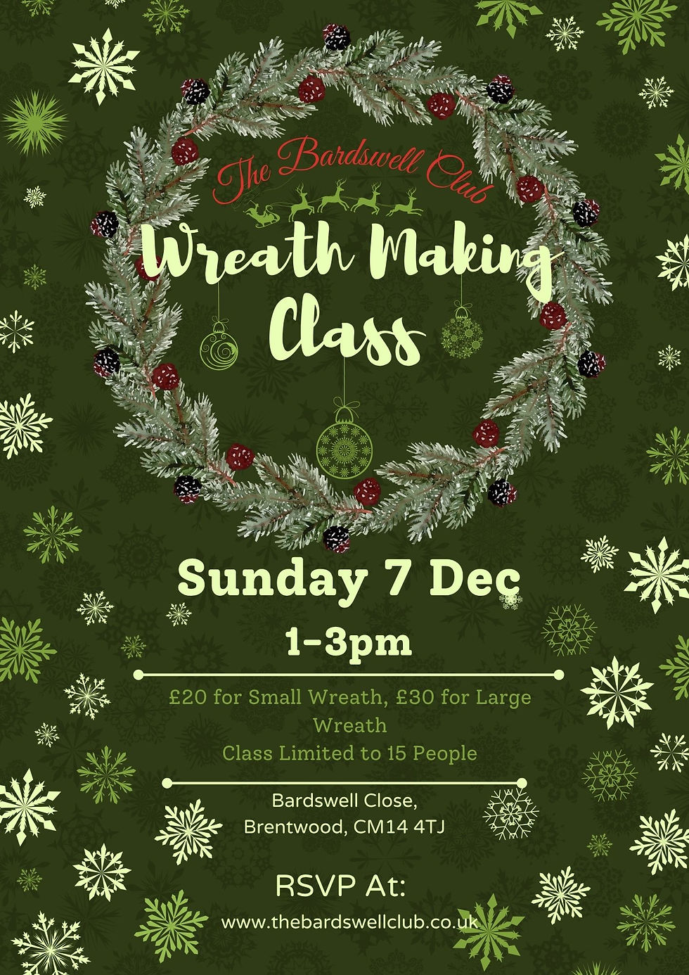 Christmas Wreath Making Class