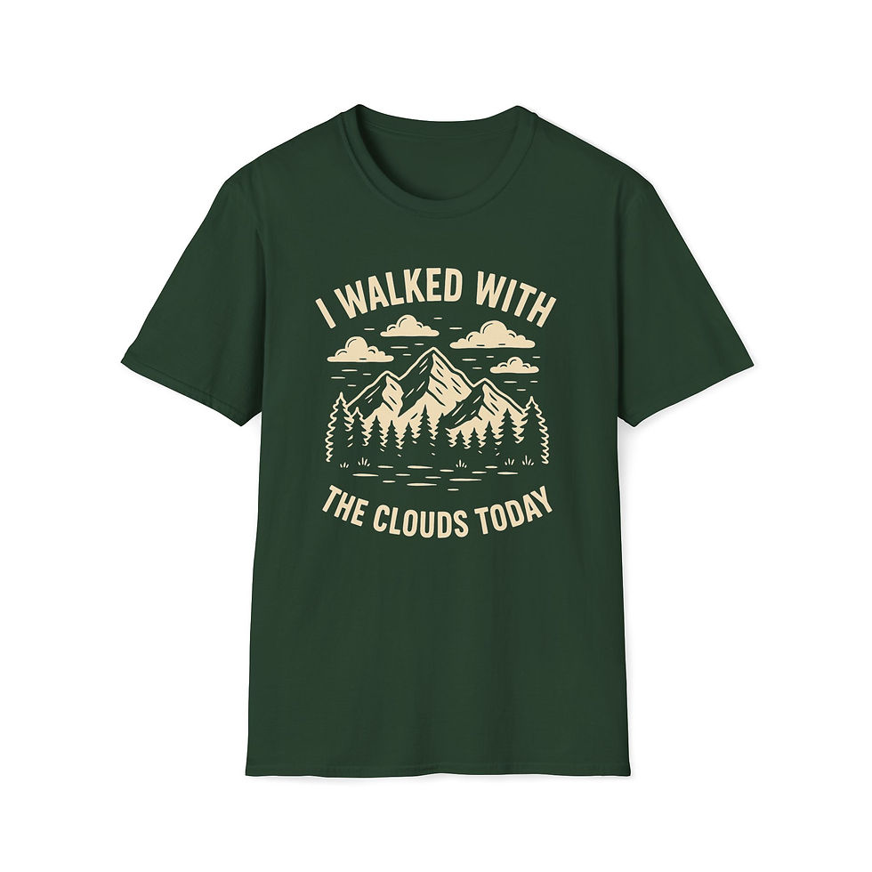 Thumbnail: I Walked with the Clouds Today: Unisex Tee