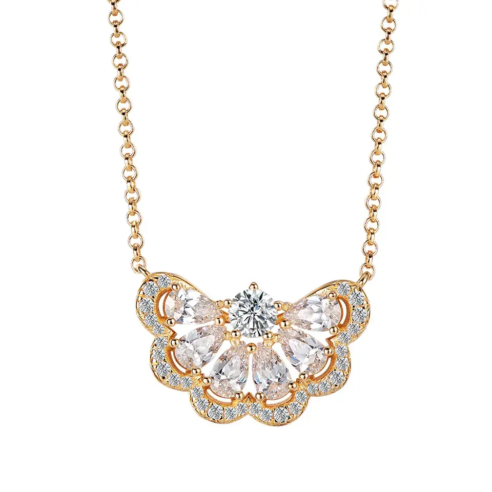 DELANCEY fan necklace