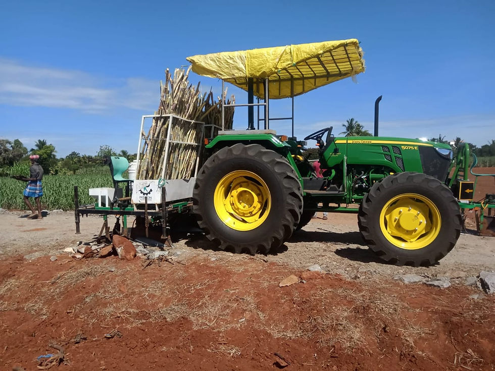 Thumbnail: Sugarcane sett cutter planter 2 row type 1