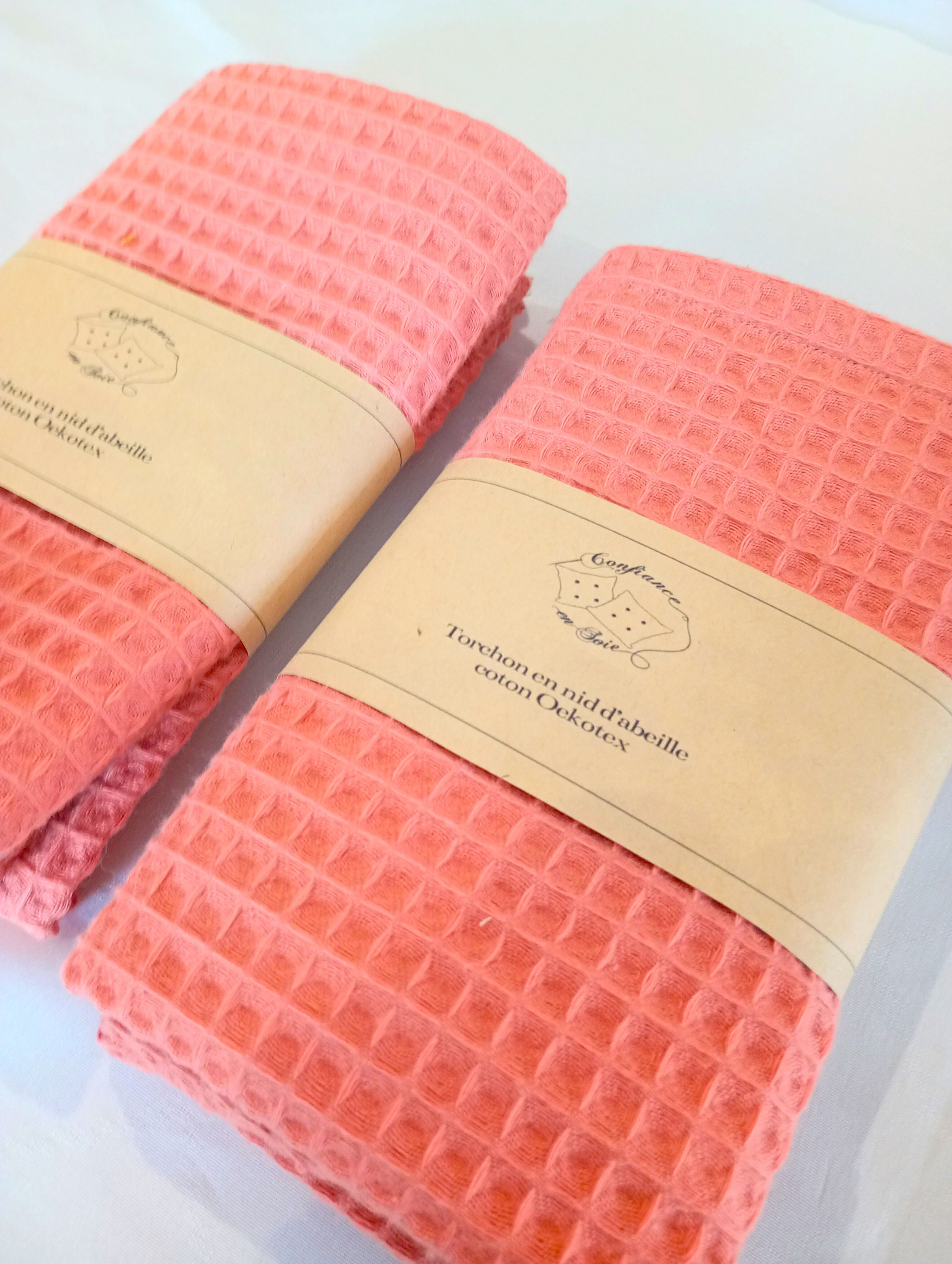 torchon de cuisine  en coton nid d'abeille écologique ultra absorbant ecoresponsable