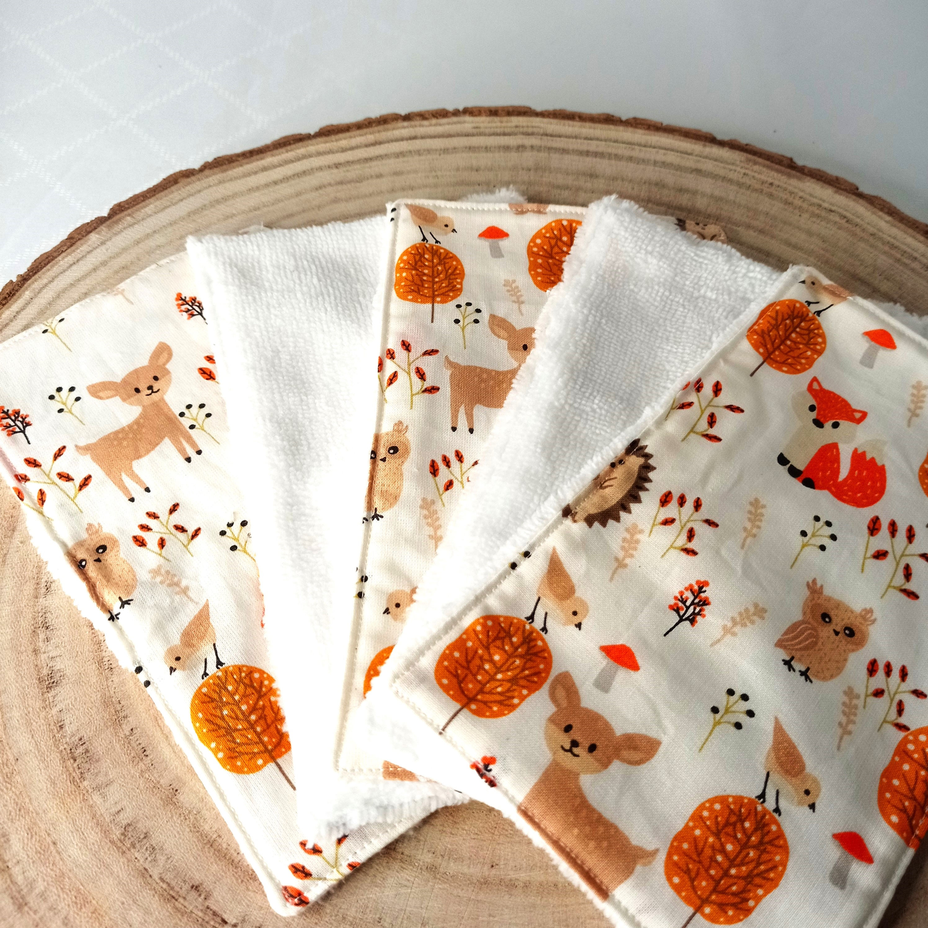 grandes lingettes pour bébé en eponge bambou zéro déchet