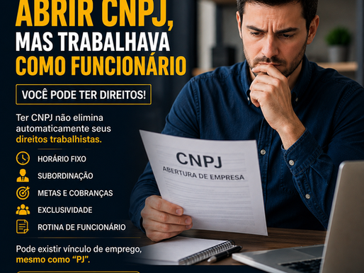 Profissional analisando contrato PJ e documentos trabalhistas em Botucatu SP