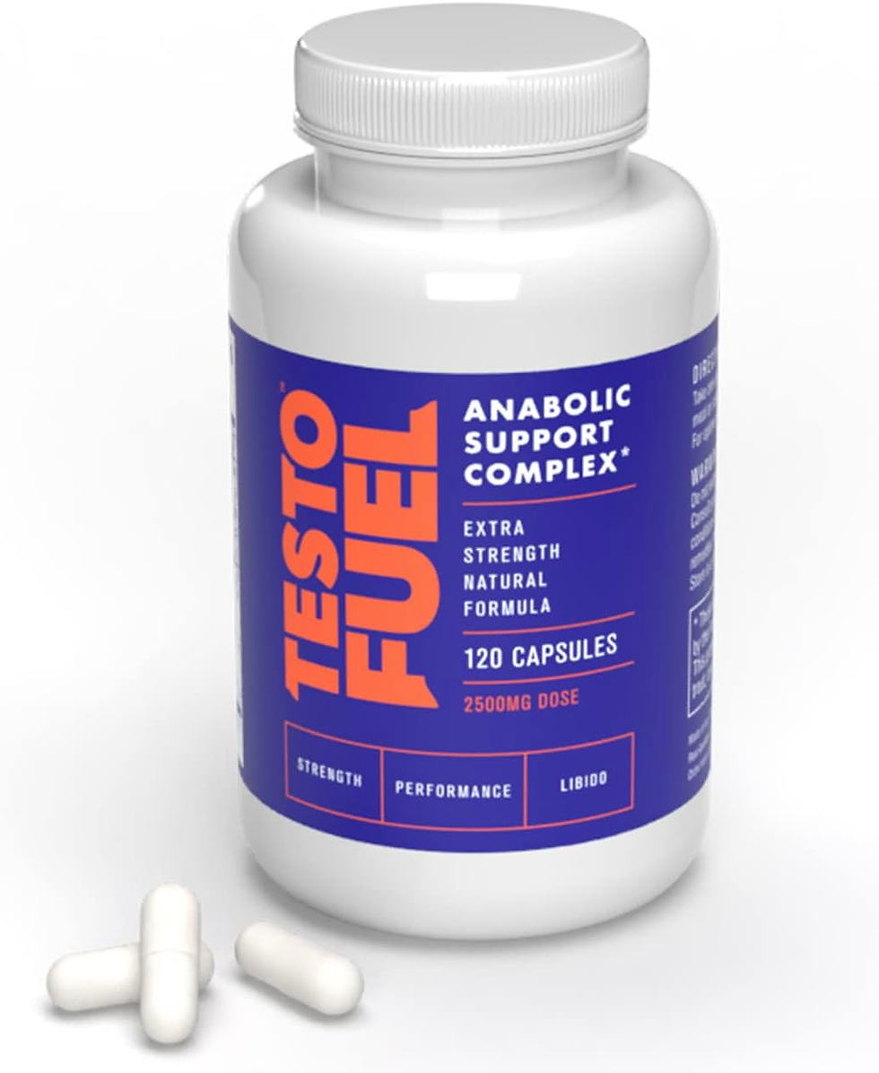 TestoFuel - 120 Testosterone Booster Pills for Men - 100% Natural Ingredients