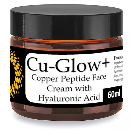 GHK-Cu peptide skin care application on face