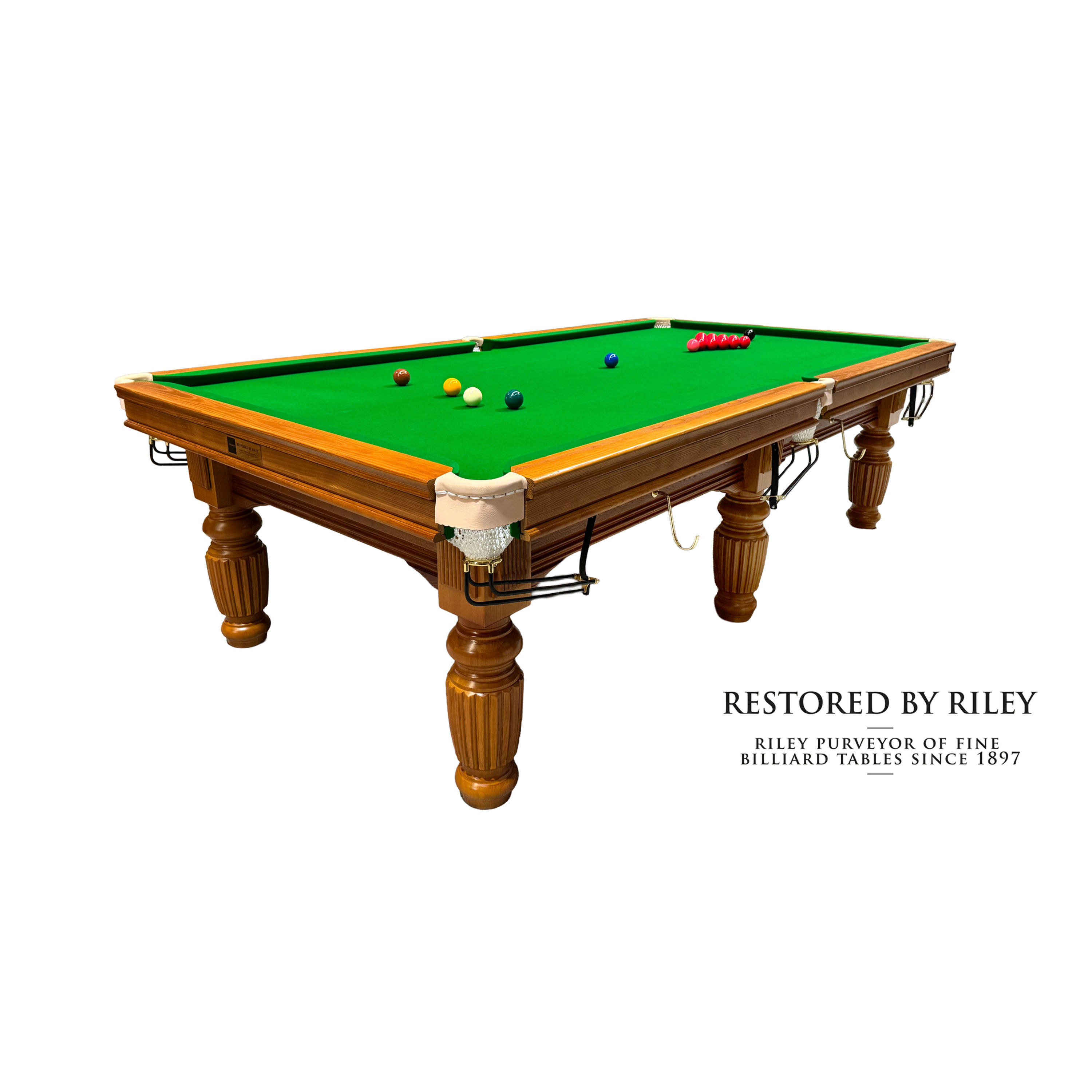Restored BY Riley - 9ft Snooker Table - 21