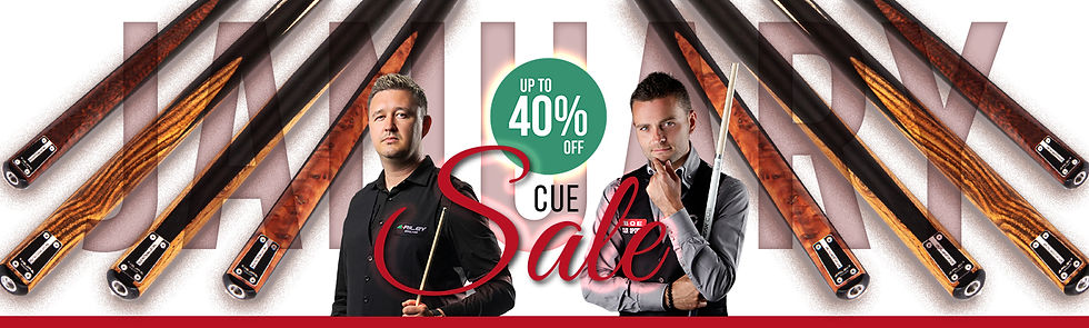 Riley Leisure January Snooker and Pool Cue Sale
