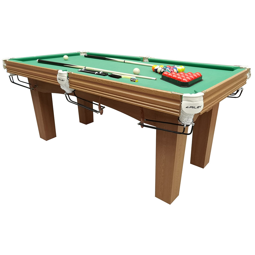 Thumbnail: Riley Traditional 6ft Snooker Table with Darts Set and Table Tennis Top