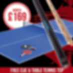 Riley 6Ft Rolling/Lay Flat Folding Pool Table With Snooker and Table Tennis