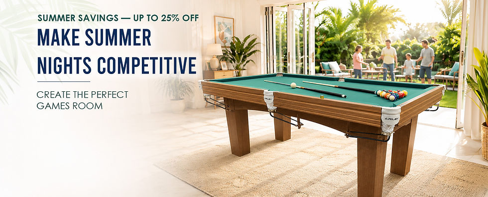 Riley Leisure Summer Sale Now On. Up to 25% off Snooker and Pool Tables