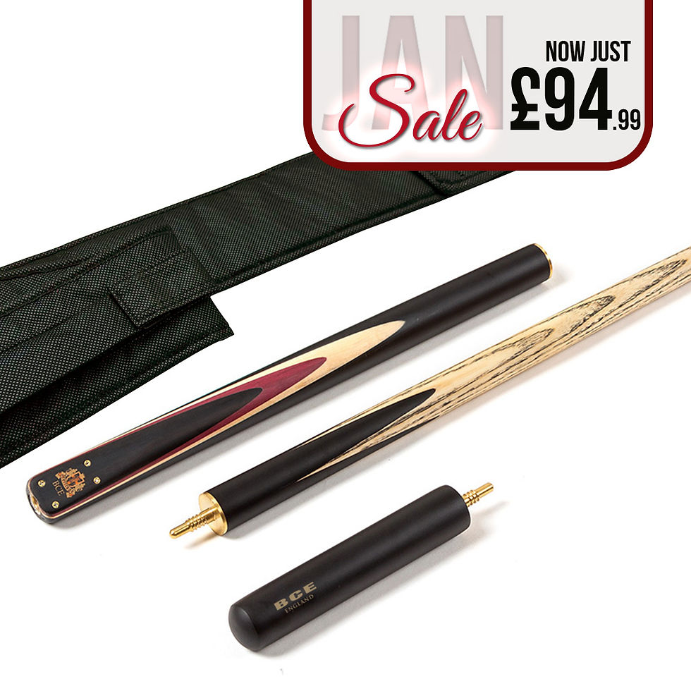 BCE Heritage - 3/4 Cut Snooker Cue & Cue Sleeve