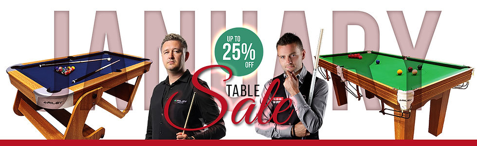 Riley Leisure January Snooker and Pool Table Sale