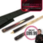 BCE Heritage - 3/4 Cut Snooker Cue & Cue Sleeve