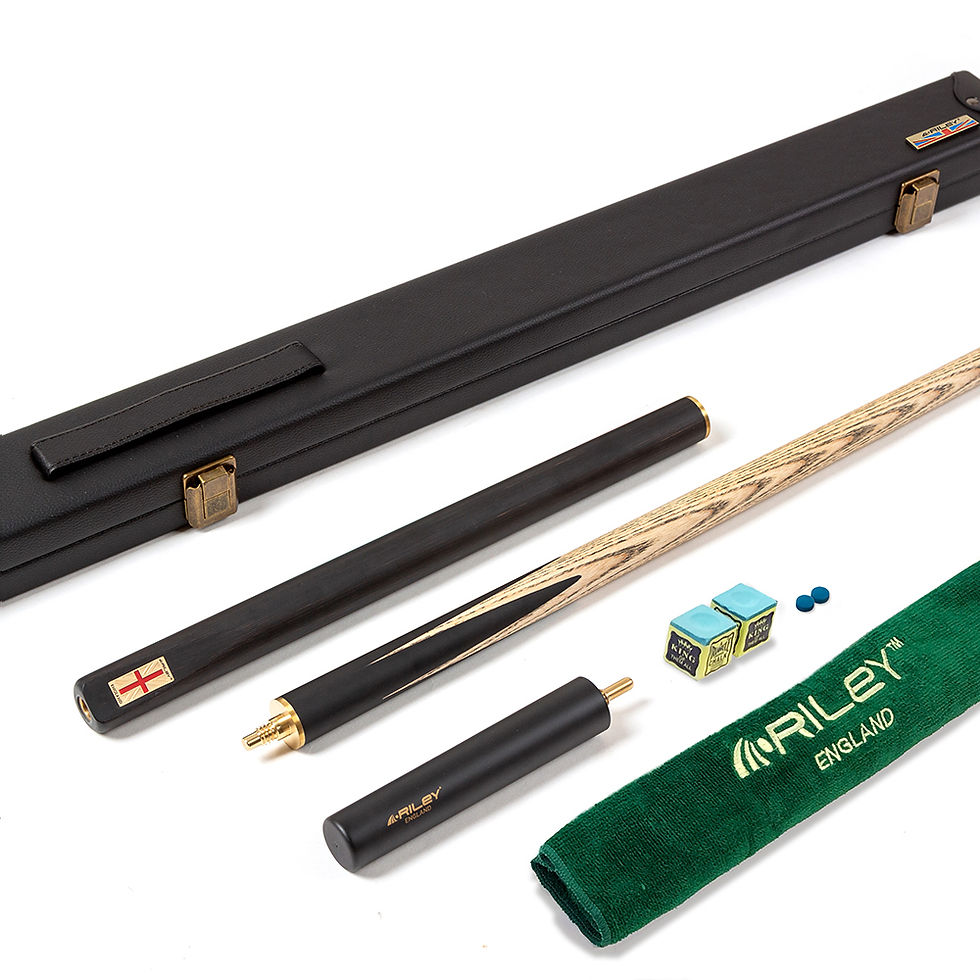 Thumbnail: Riley England Ebony 3/4 Cut Snooker Cue and Case Set