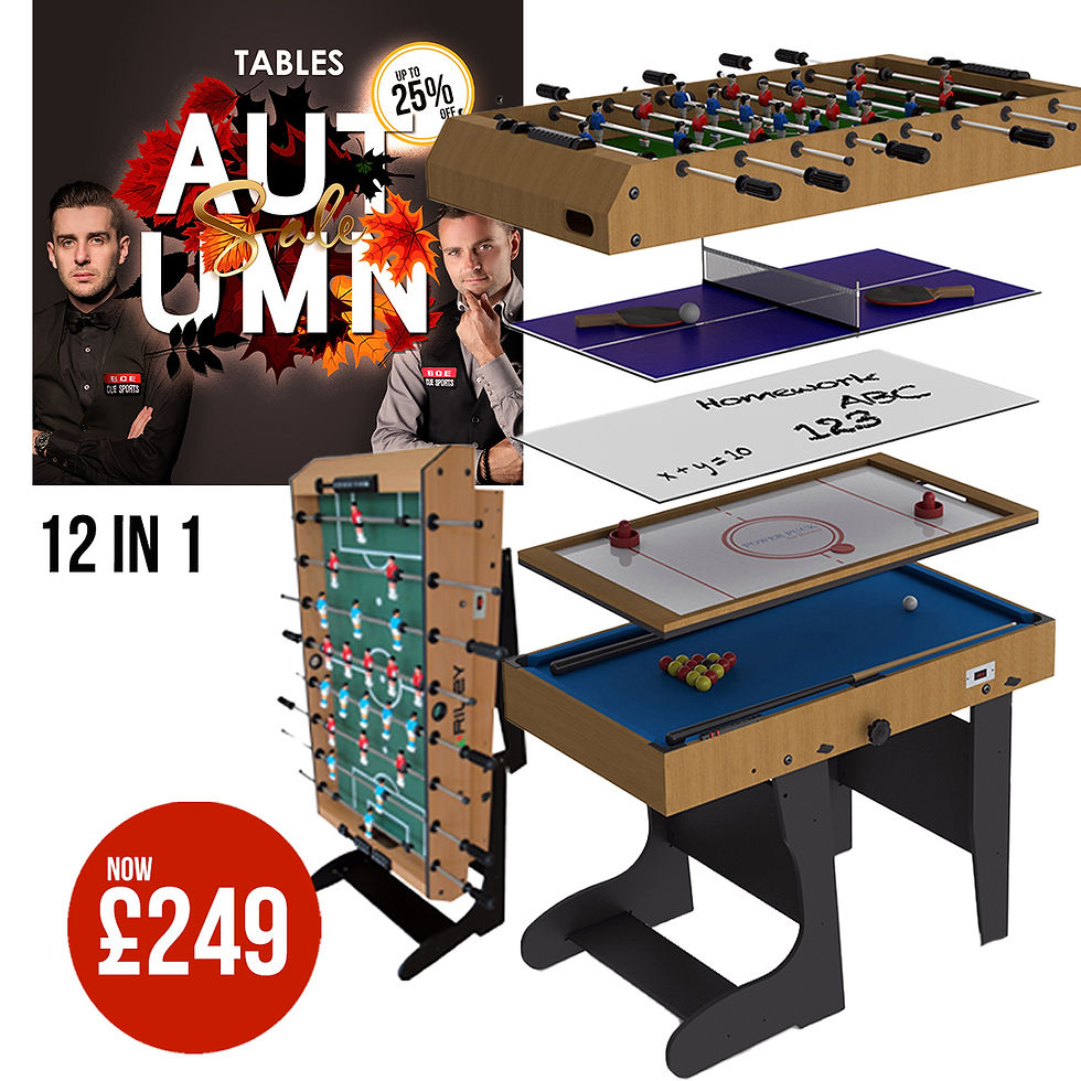 Riley 4Ft 12in1 Folding Multi Games Table