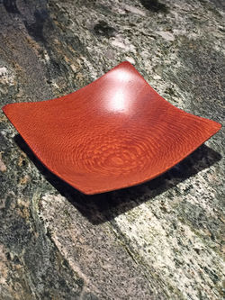 Leopardwood Square Bowl
