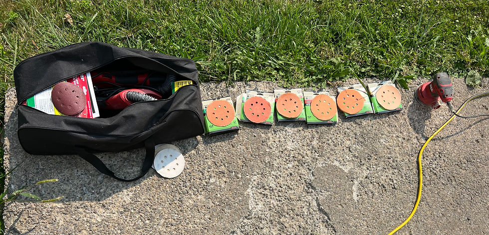 Sanding discs.
