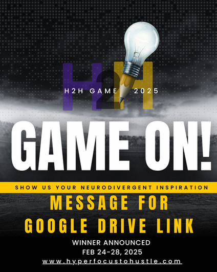 Black background with purple and yellow logo white letters of Game on with Yellow banner