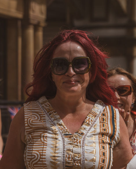 Debs Daitani wearing Best Kept Secret Smock Dress at Harrogate Celebration of Fashion 2025 | Photo Credit Eva B Digital