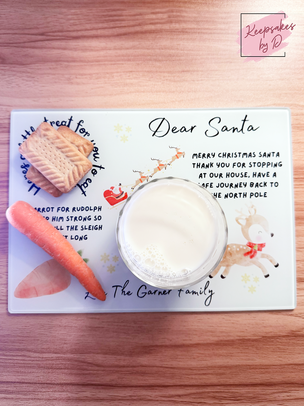 Thumbnail: Personalised Christmas Eve Board – Glass