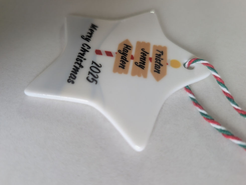 Thumbnail: Christmas hanging tree decoration star
