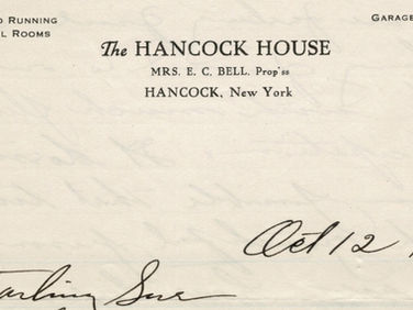 Anniversary Letter, October 12, 1921