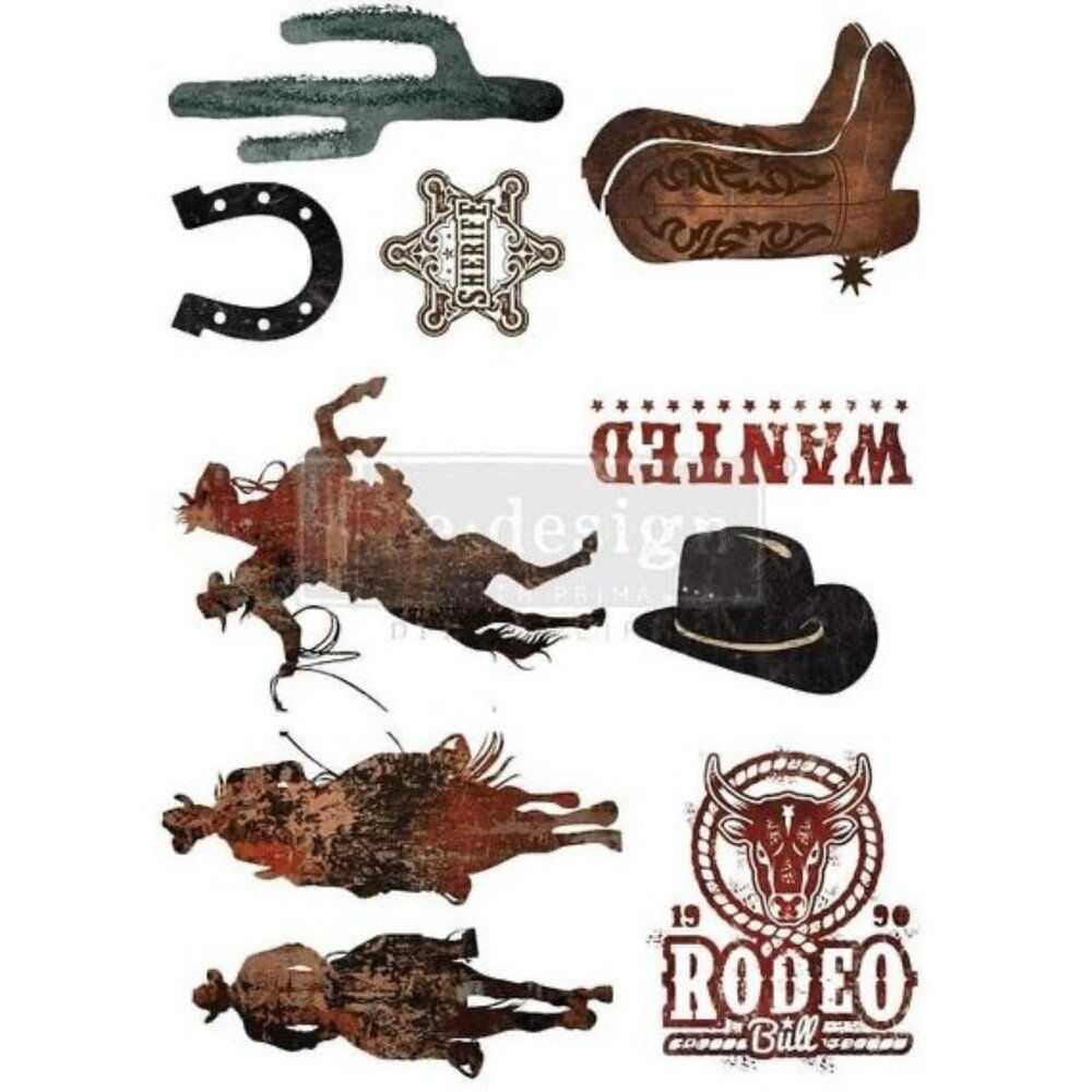 'Rodeo' Decor Transfer | Redesign With Prima | Large 24" X 34"