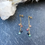 Miniature : Boucles d'oreilles Naida en Tourmalines  - Gold filled