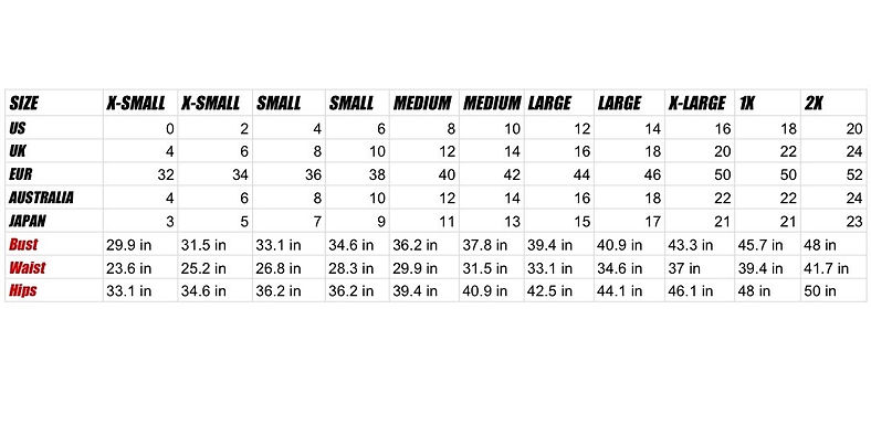Size Chart Mahjingwong Size Chart Mahjingwong