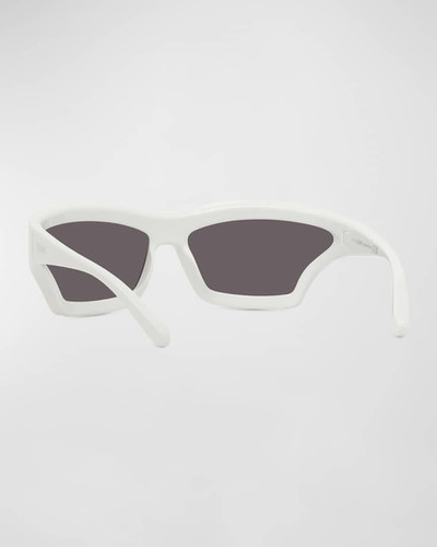LOEWE PAULA'S IBIZA CAPSULE WAVE MASK SUNGLASSES ホワイト Paula's Ibiza Wave Mask sunglasses in white - Loewe | Mytheresa