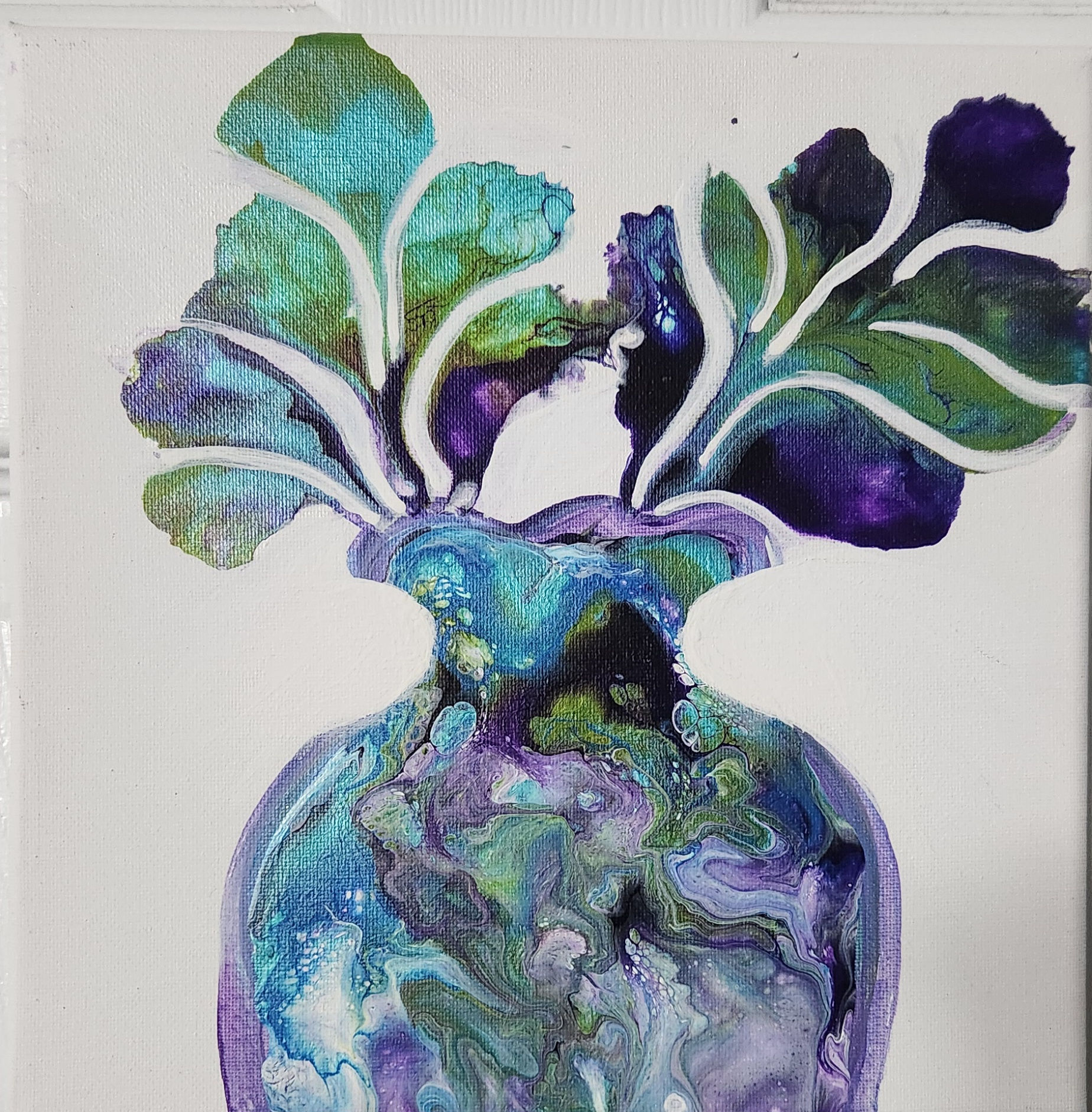 10 x 10 acrylic canvas painting 