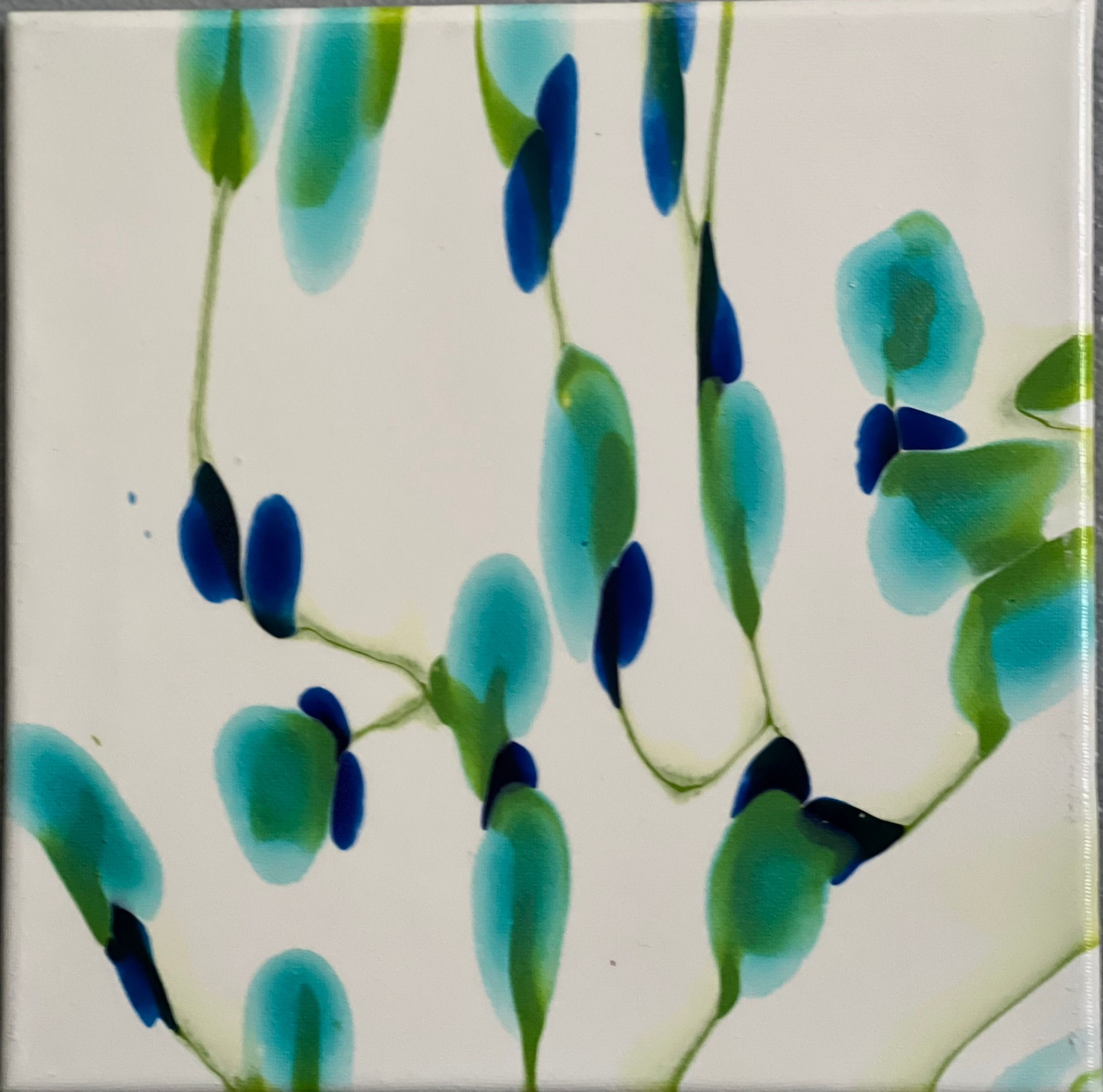 10 x 10 acrylic color topcoat painting