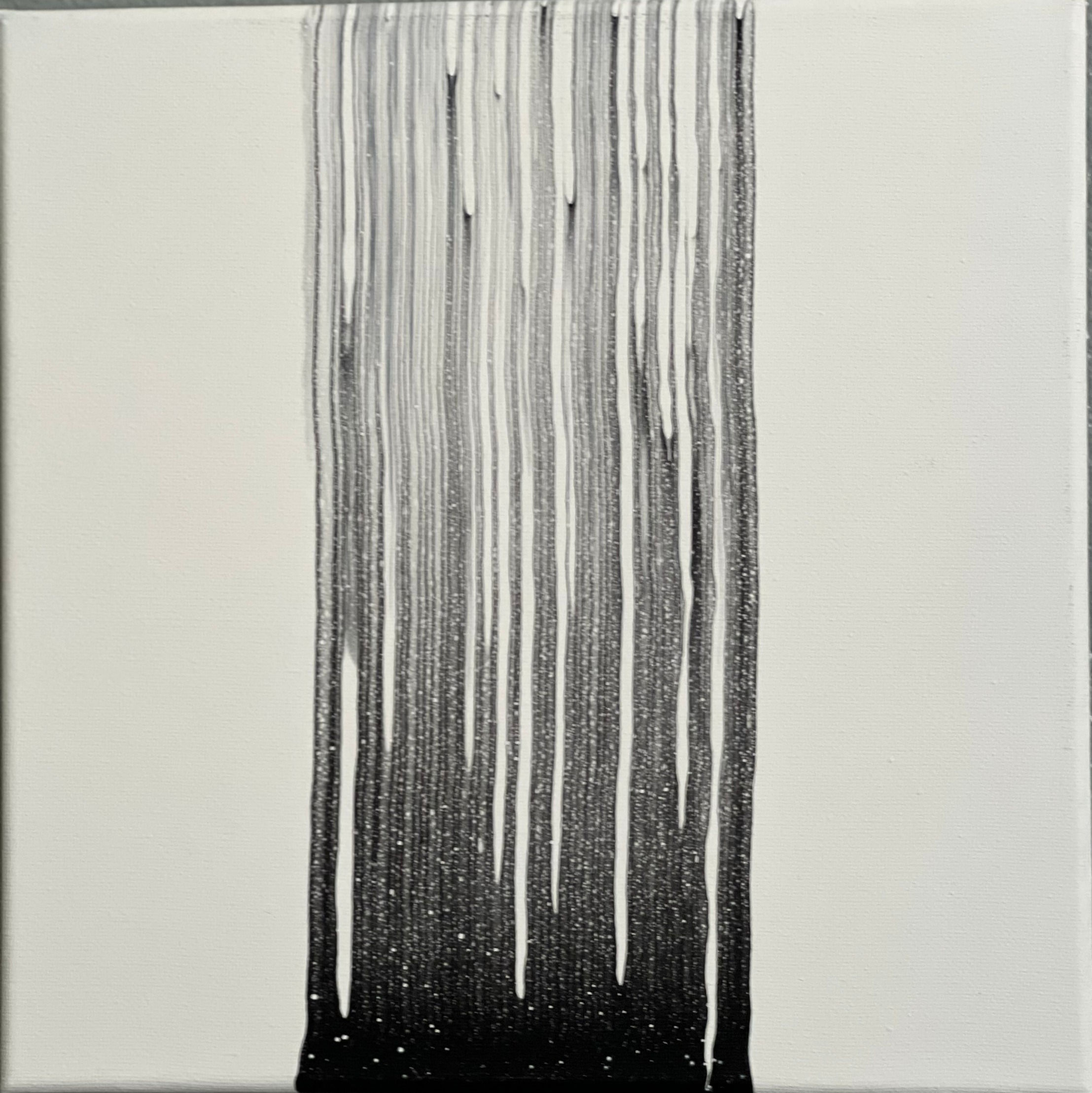 10 x 10 acrylic blk and wht painting