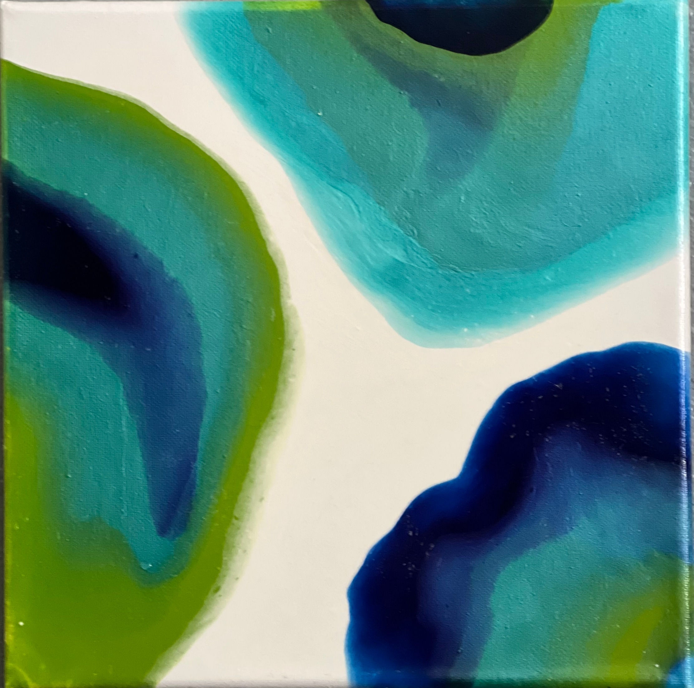 10 x 10 acrylic color topcoat painting