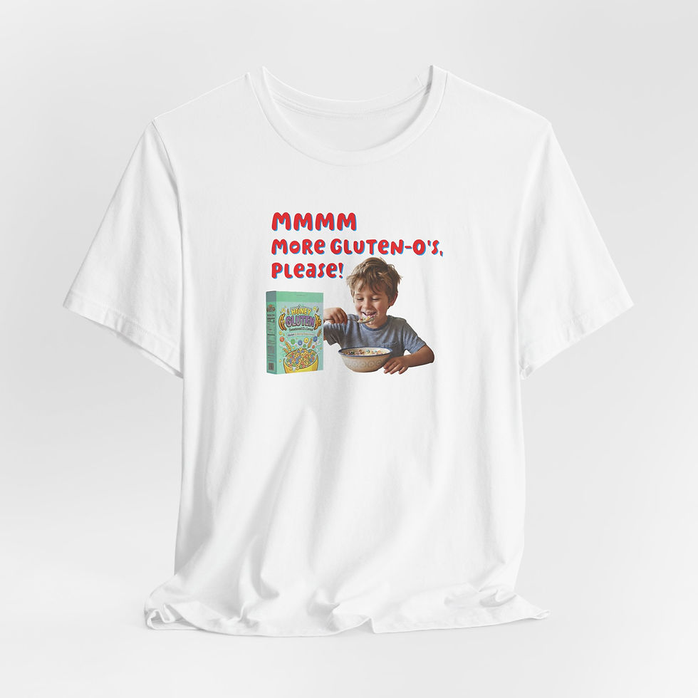 Thumbnail: More Gluten Please! Tee - Retro Kid Cereal Humor T-Shirt
