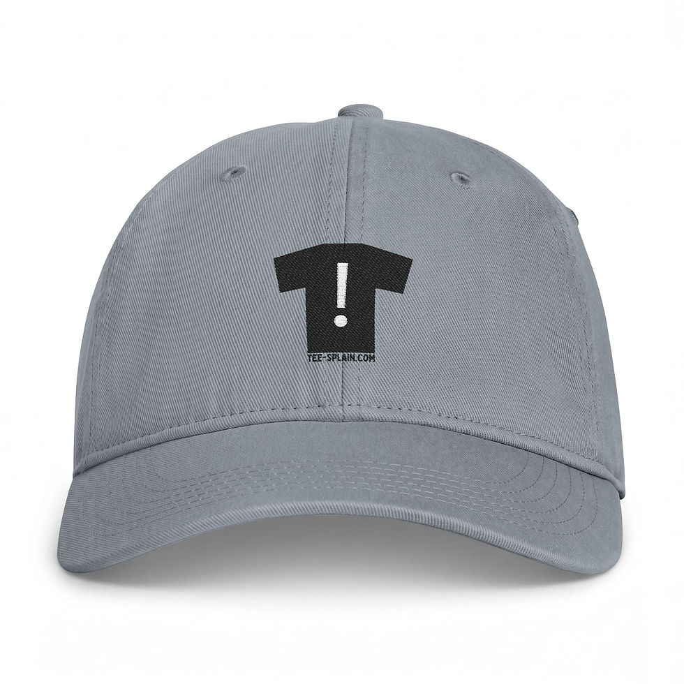 Thumbnail: Washed Coastal Cap — Embroidered Tee-Splain Brand Baseball Hat