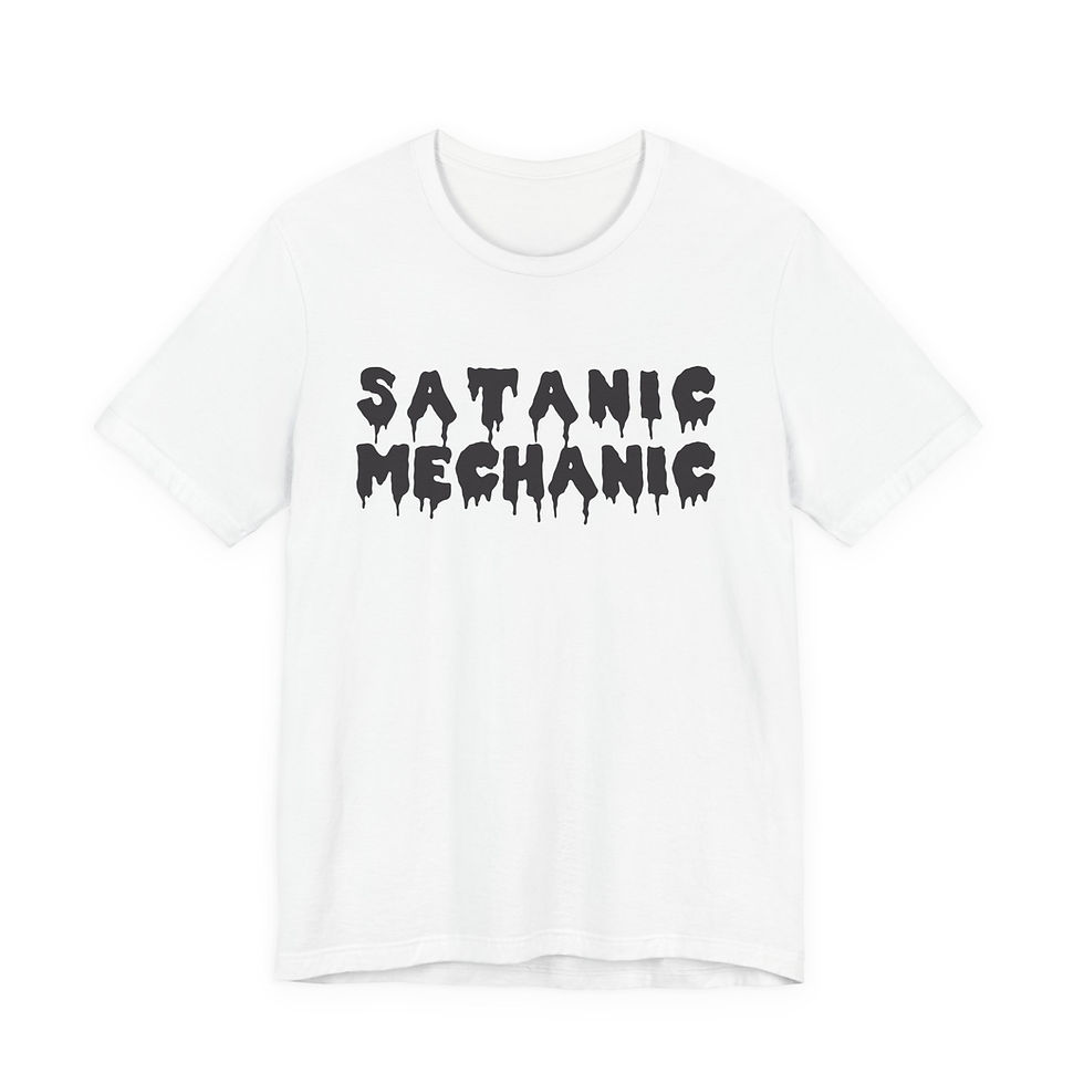Thumbnail: Satanic Mechanic T-Shirt from a movie/song that brings back memories