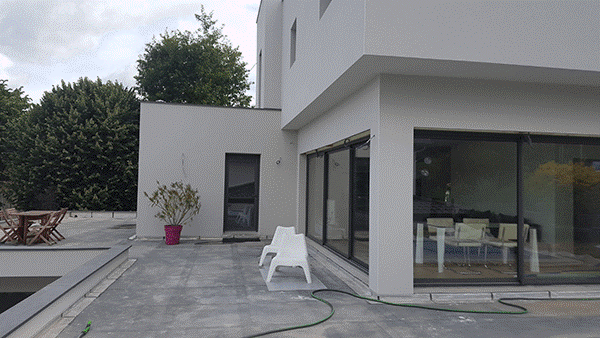 Façade neuve - Maison en brique