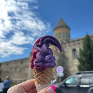 Wine Ice Cream in Mtskheta, Georgia